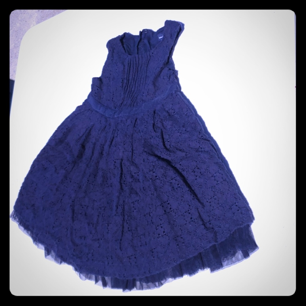 2t gap navy blue decorative dress.